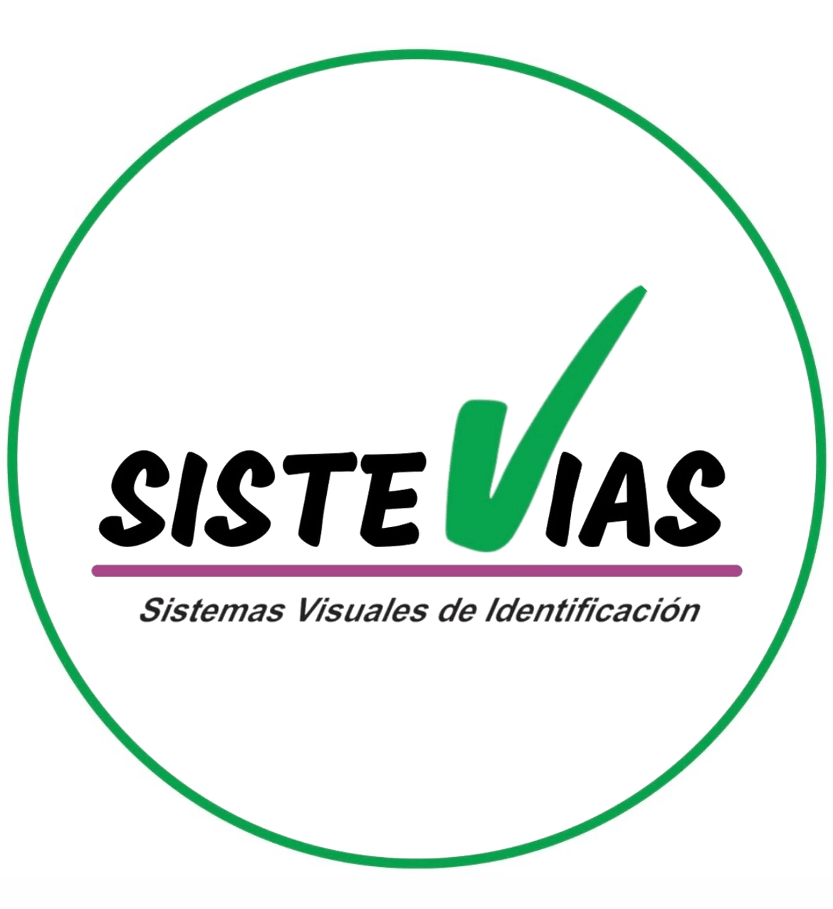 Logo de Sistevias, Sistemas Visuales de Identificación